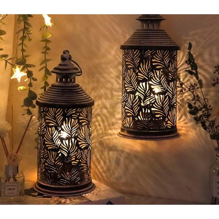 2pcs Battery Powered Hanging Table Lamp With Edison Style