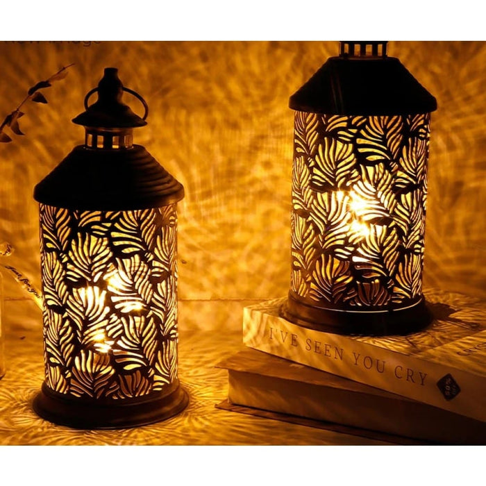 2pcs Battery Powered Hanging Table Lamp With Edison Style