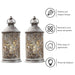 2pcs Battery Powered Hanging Table Lamp With Edison Style