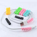 2pcs Usb Cable Protector Silicone Spiral Shape Charger Cord