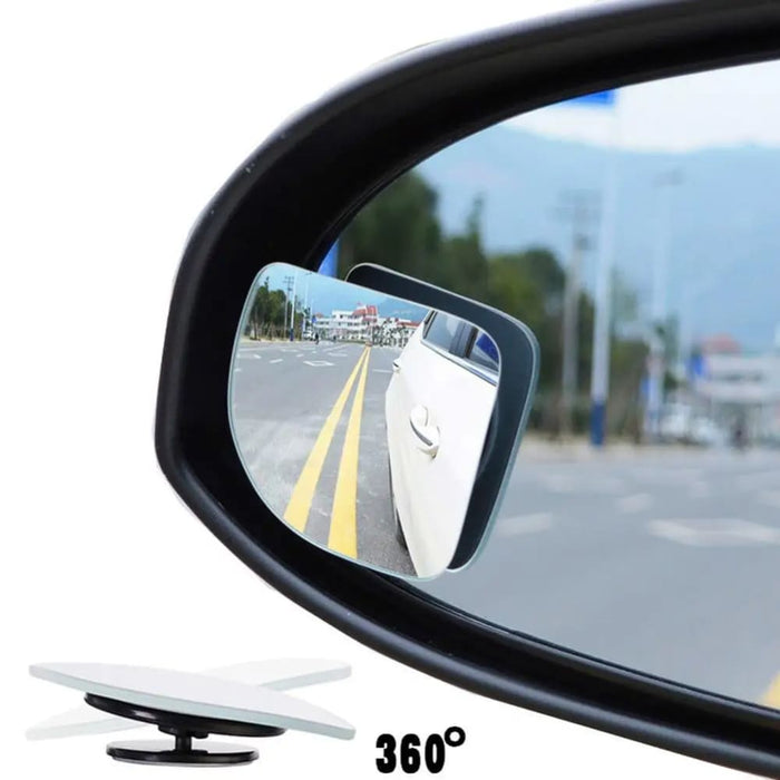 2pcs Car Blind Spot Mirrors 360 Adjustable Rearview