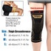 2pcs Copper Knee Compression Leg Sleeves For Pain Running