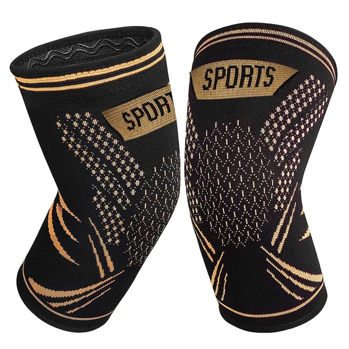 2pcs Copper Knee Compression Leg Sleeves For Pain Running