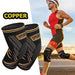 2pcs Copper Knee Compression Leg Sleeves For Pain Running