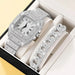 2pcs Set Diamond Women Watches Gold Watch Ladies Wrist