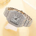 2pcs Set Diamond Women Watches Gold Watch Ladies Wrist