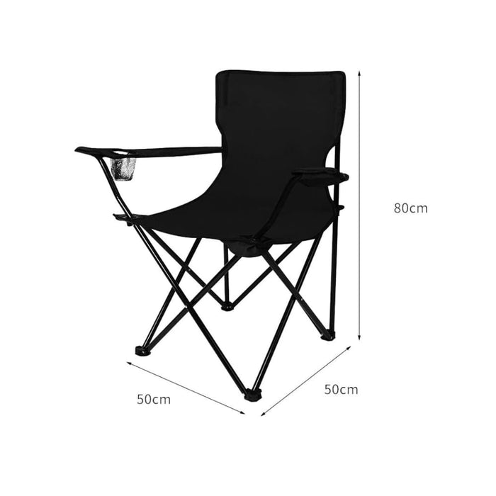 Goslash Picks 2pcs Folding Camping Chairs Arm Foldable