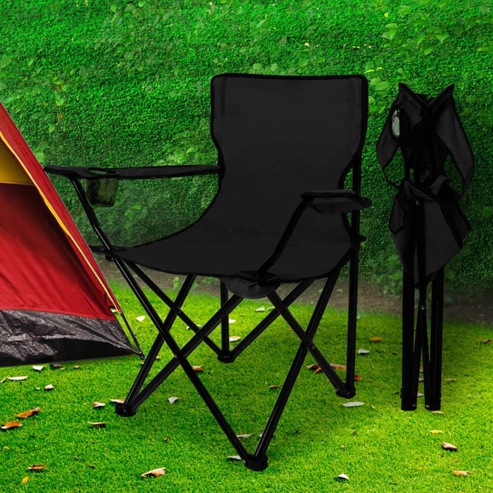 Goslash Picks 2pcs Folding Camping Chairs Arm Foldable