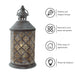 2pcs Hollow-out Diamond Shaped Standing Lamp For Home Decor