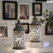 2pcs Hollow-out Diamond Shaped Standing Lamp For Home Decor