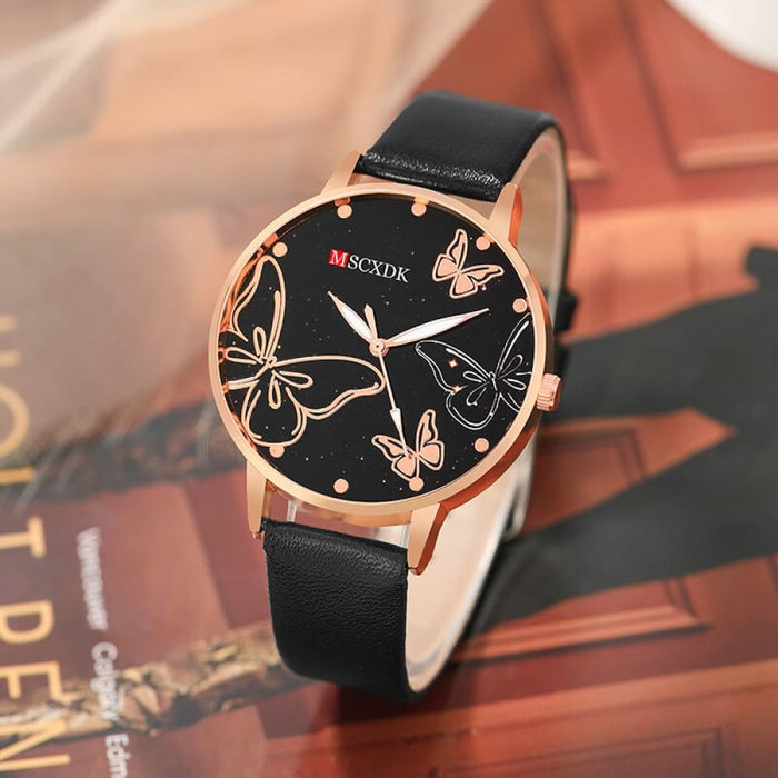 2pcs Quartz Watches Bracelet Watch Set For Women Business