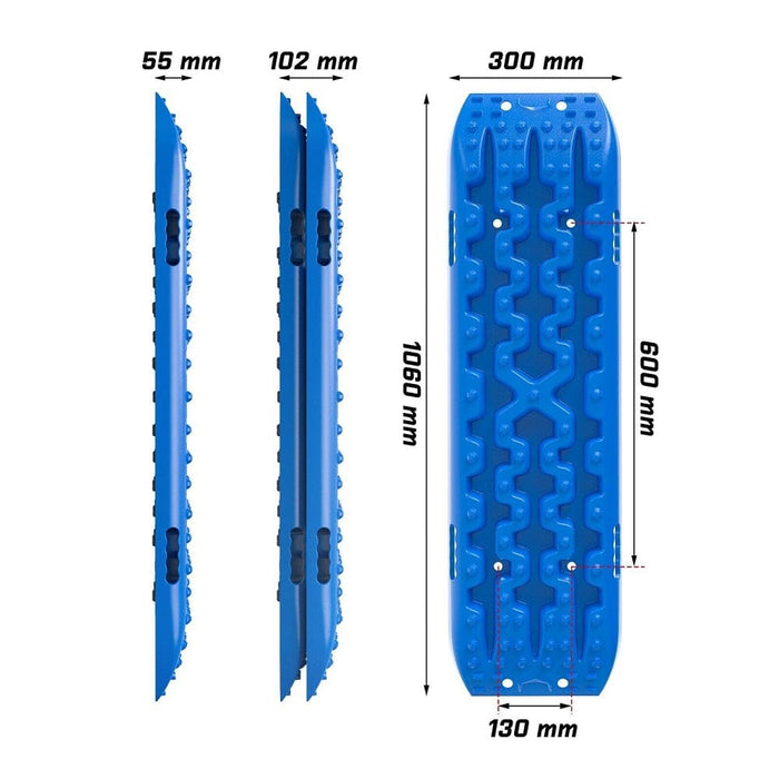 2pcs Recovery Boards Tracks Snow Mud 4wd With 4pc Mounting