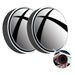 2pcs Round Convex Blind Spot Mirror 360 Adjustable Wide