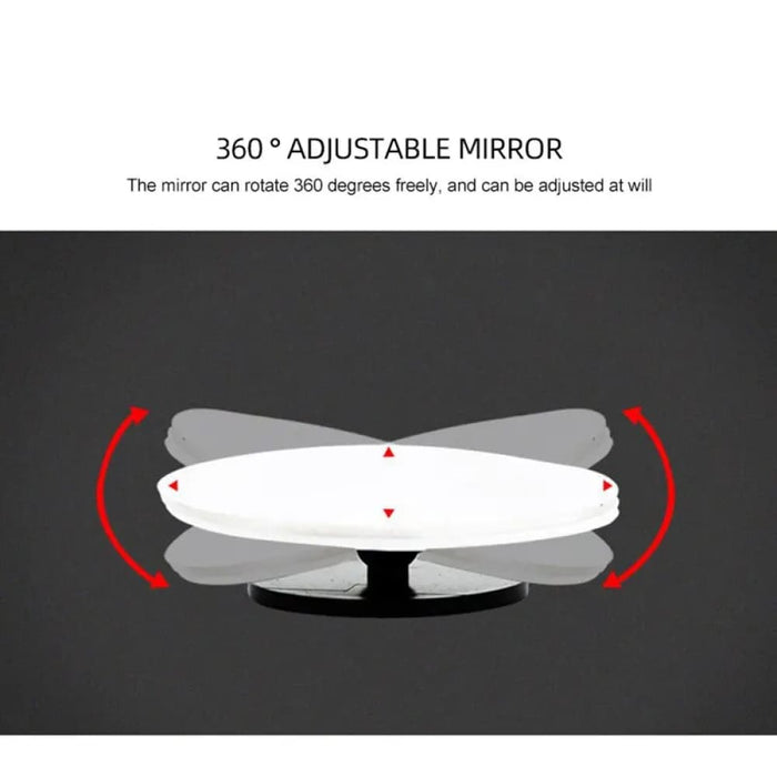 2pcs Round Convex Blind Spot Mirror 360 Adjustable Wide