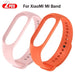 2pcs Silicone Watchband For Mi Band 7 6 5 4 3 Replacement