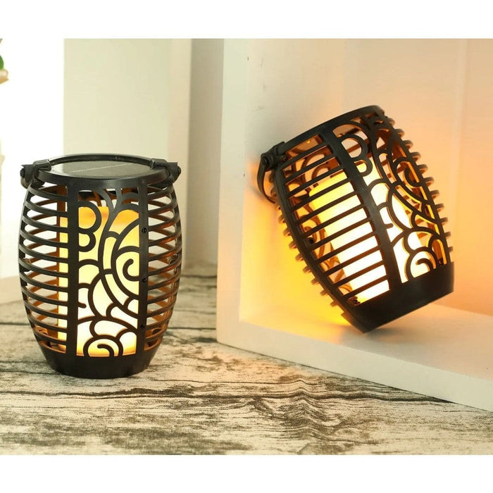 2pcs Waterproof Hanging Solar Lantern Lights For Yard Garden