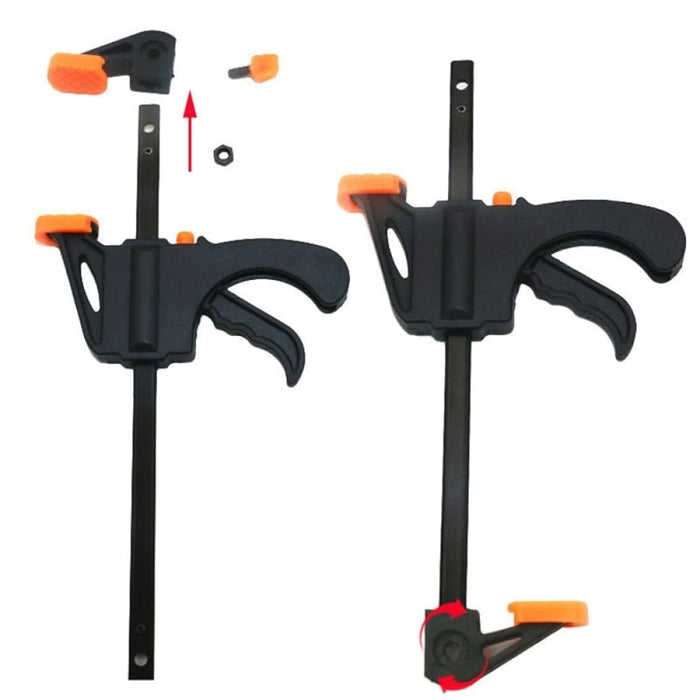 2pcs Woodworking Work Bar Clamp Clip Kit 4 Inch Quick