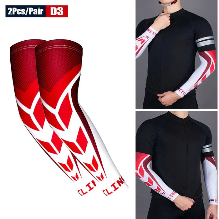 2pcs/pair Anti-uv Sun Protection Arm Sleeves For Running