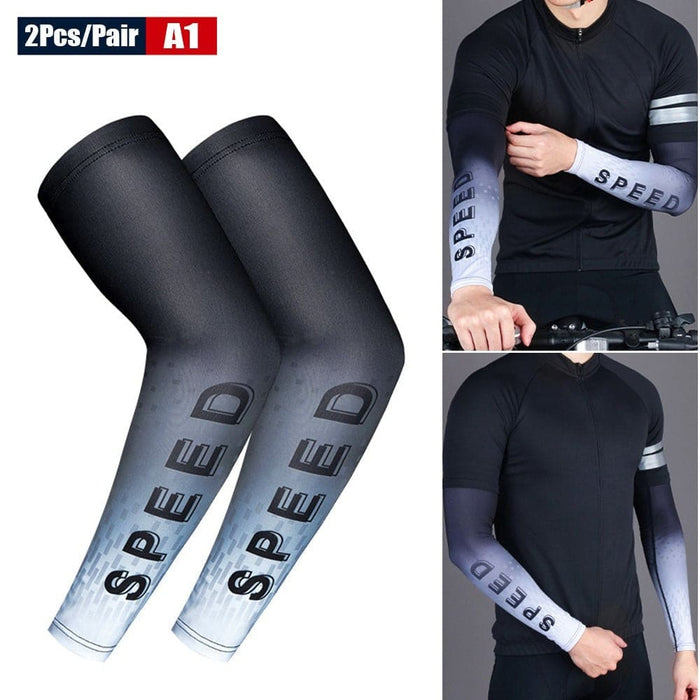 2pcs/pair Anti-uv Sun Protection Arm Sleeves For Running