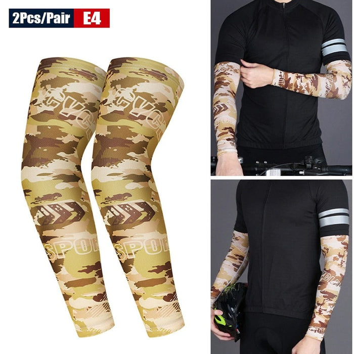 2pcs/pair Anti-uv Sun Protection Arm Sleeves For Running