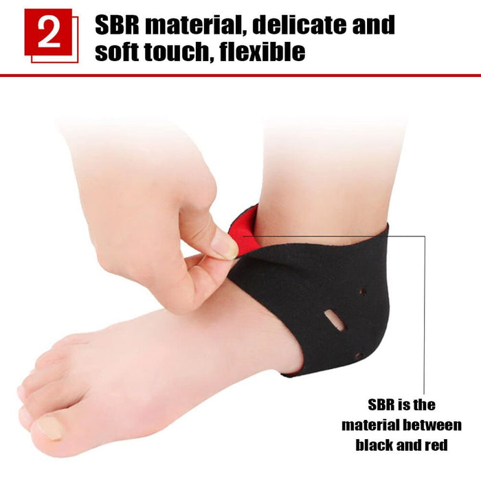 2pcs/pair Breathable Moisturizing Heel Socks For Foot Arch