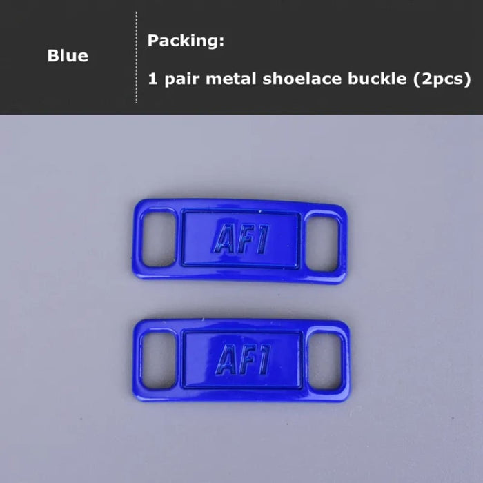 2pcs/pair Buckle Metal Af1 Lock Diy Sneaker Shoe Laces