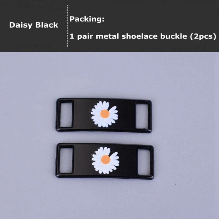 2pcs/pair Buckle Metal Af1 Lock Diy Sneaker Shoe Laces