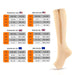 2pcs/pair Zipper Compression Open Toe Stockings For Women