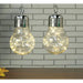 2pcs/set Modern Battery Powered Hanging Led Bulb Light