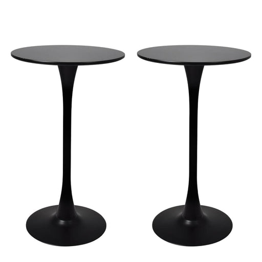 2x Bar Table Pub Tables Kitchen Marble Tulip Outdoor Round