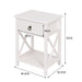 2x Bedside Tables Drawers Side Table Storage Cabinet