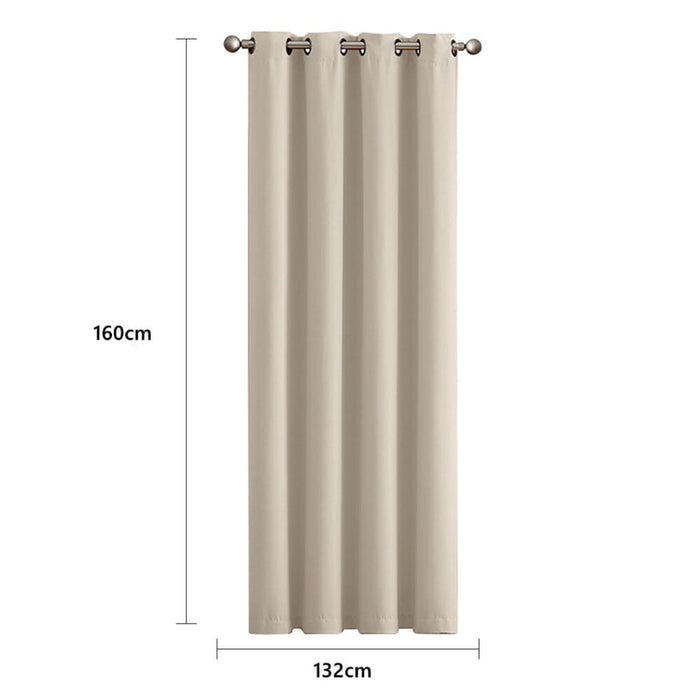 Goslash Picks 2x Blockout Curtains Panels 3 Layers Eyelet