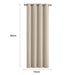 Goslash Picks 2x Blockout Curtains Panels 3 Layers Eyelet