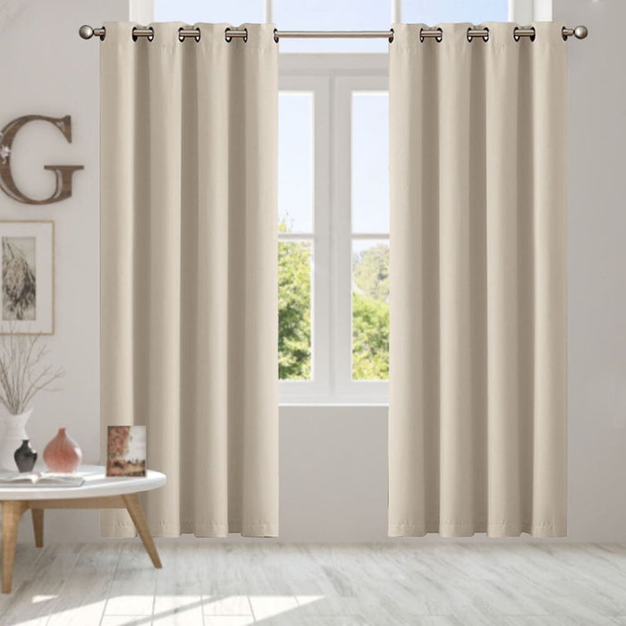 Goslash Picks 2x Blockout Curtains Panels 3 Layers Eyelet