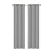 2x Blockout Curtains Panels 3 Layers Grey