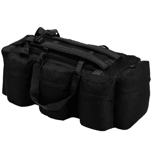 3-in-1 Army-style Duffel Bag 90 l Black Kotkb