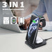 3 In 1 Case Friendly Wireless Fast Charger Stand