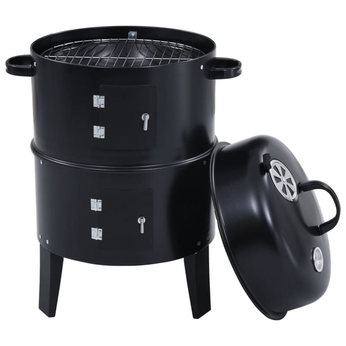 3-in-1 Charcoal Smoker Bbq Grill 40x80 Cm Allot