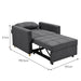 3-in-1 Convertible Lounge Chair Bed By Sarantino - Dark Grey