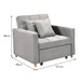 3-in-1 Convertible Sofa Chair Bed Lounger By Sarantino