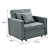 3-in-1 Convertible Sofa Chair Bed By Sarantino - Airforce