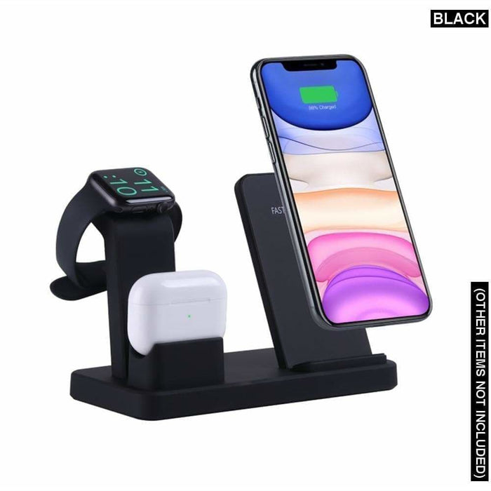 15w 3 In 1 Fast Wireless Charger Stand