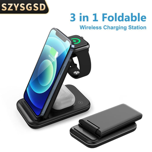 3 In 1 Foldable Wireless Charging Station