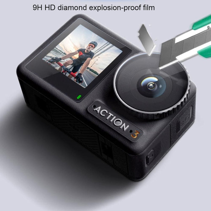 3 In 1 Lens Front And Back Screen Diamond Explosion Proof