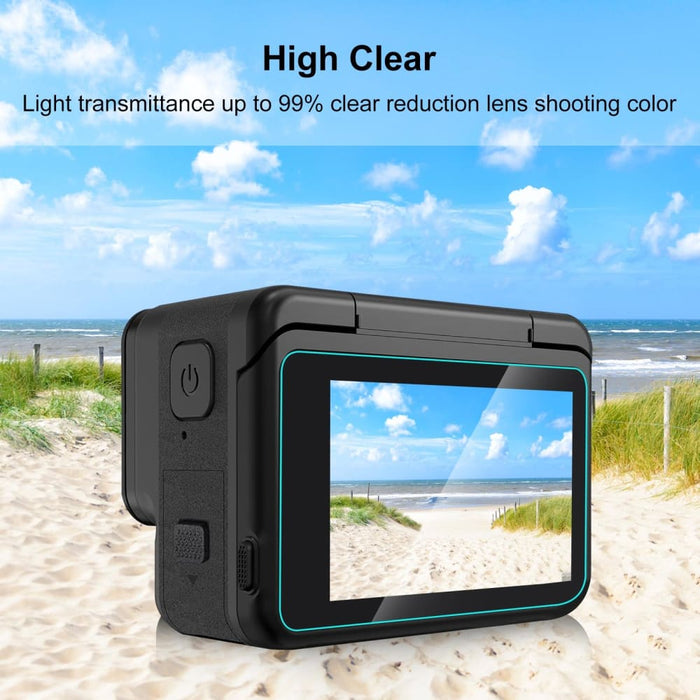 3 In 1 Rear And Front Screen Lens Tempered Glass Film