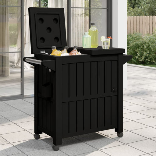 3-in-1 Serving Cart Black Polypropylene Tlaolk