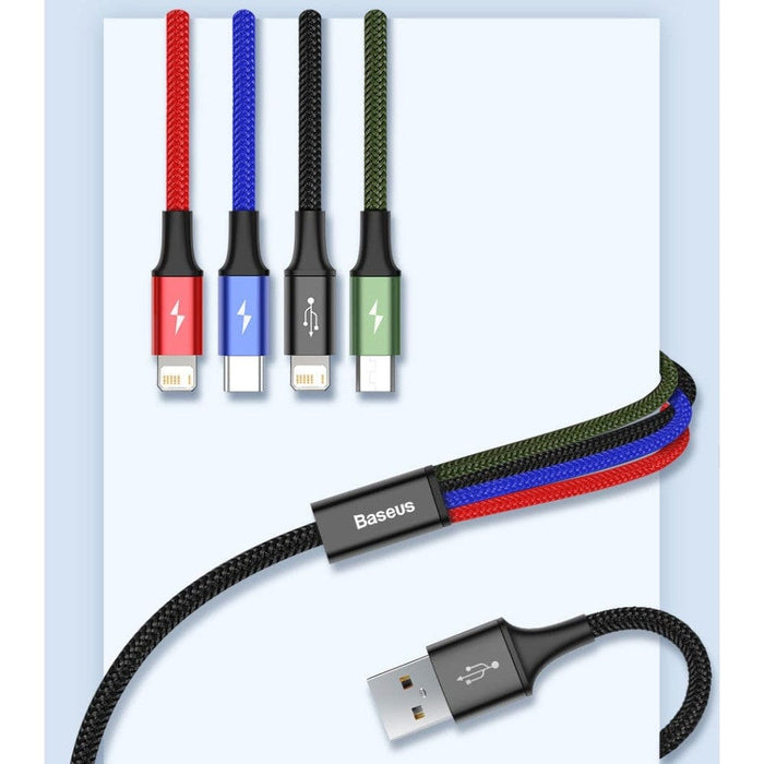 3 In 1 Usb Type c Cable For Samsung Xiaomi Mi Iphone