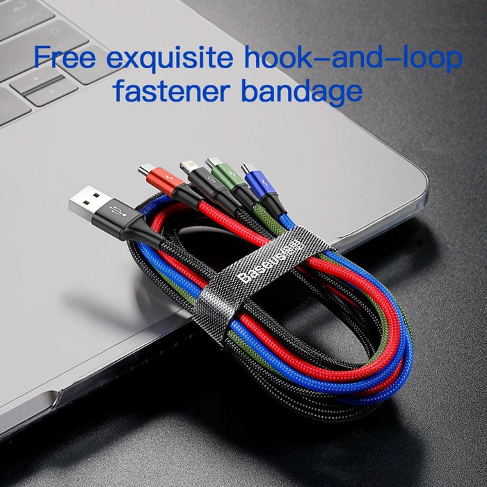 3 In 1 Usb Type c Cable For Samsung Xiaomi Mi Iphone