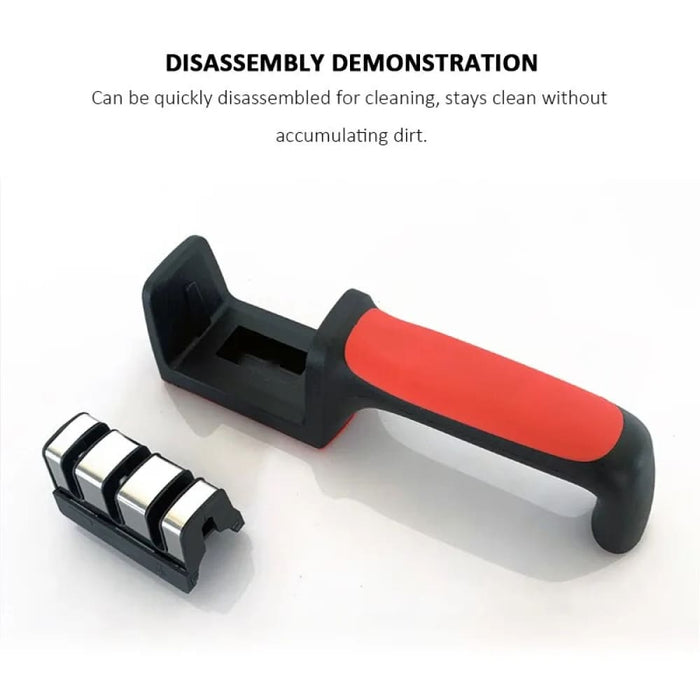 3 4 Segment Knife Sharpener Multi Functional Hand Held Tool