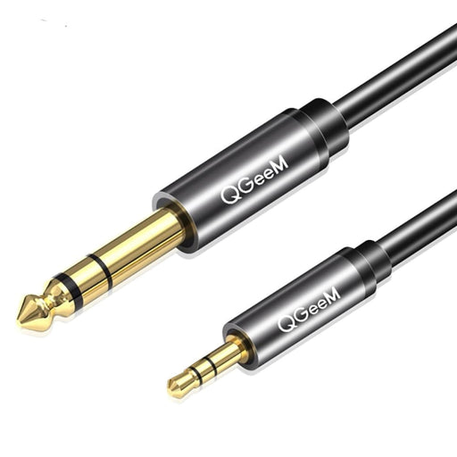 3.5 To 6.35mm Gold Plated Aux Male Cable For Mixer